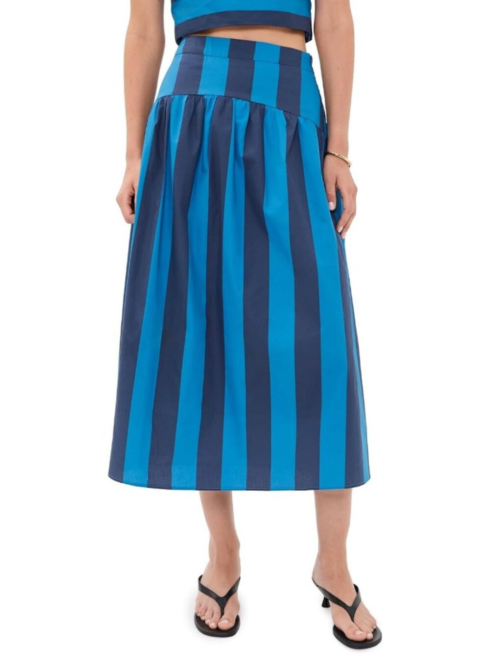Chic Striped Midi Skirt for Women | Trendy Summer Fashion | Versatile Casual